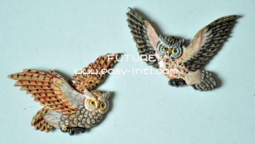 3" Flat Owl Fridge Magnet