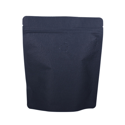 Matt Finish Black Ziplock Roasted Coffee Bag Pouches fleksibel emballasje