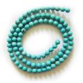 Perles rondes 4MM Turquoise