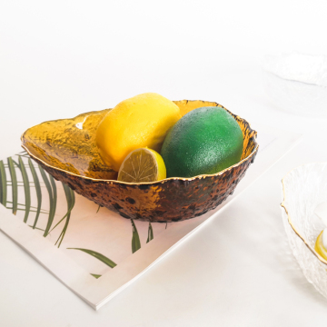 easy cleaning glass plate fruit plate plate set  for kitchen and restaurant