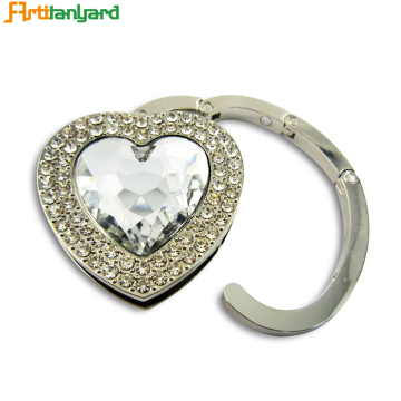 Diamond Cute Heart Bag Hanger