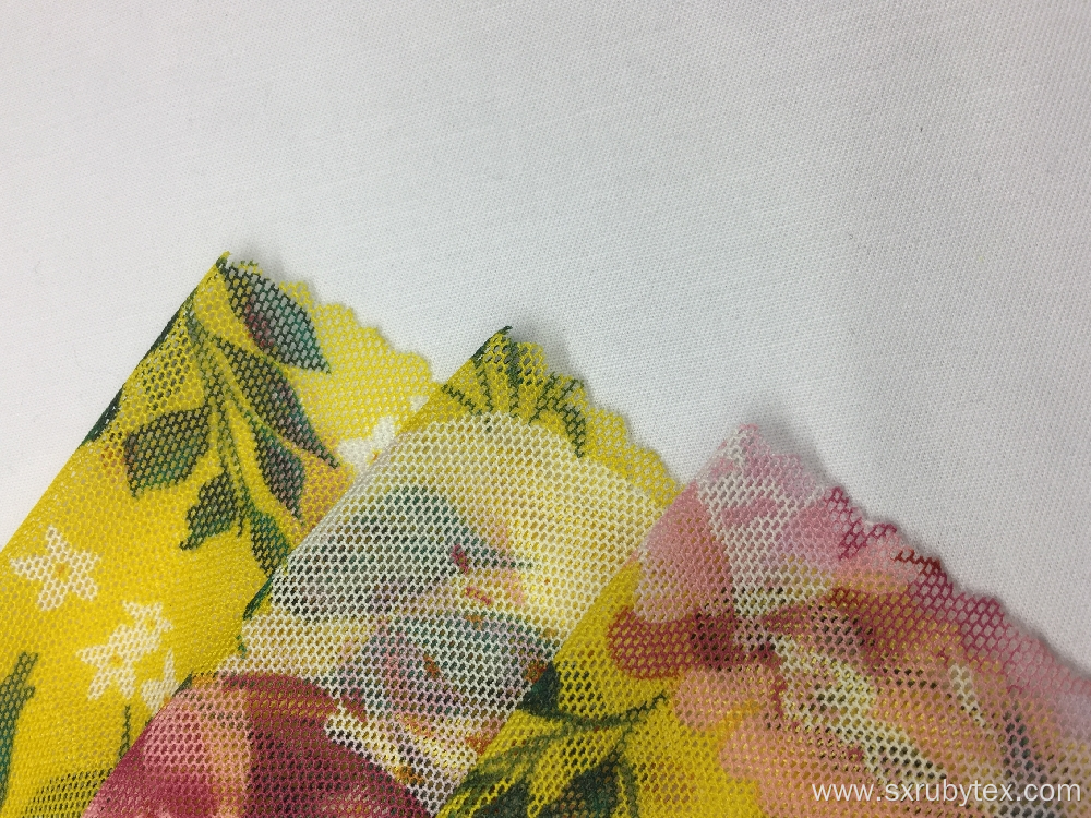Knit Mesh Print Fabric