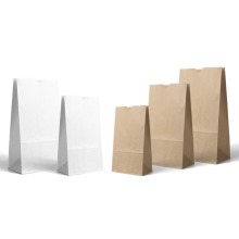 Eco-Friendly Reusable Paper Carry Bags for Takeout