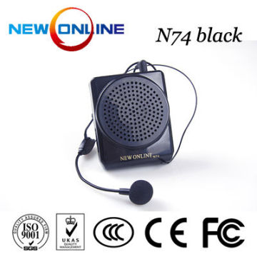 hotsale waistband amplifier, microphone,audio amplifier, megaphone N74 Black