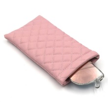 Custom Pink Leather Soft Glasses Case Sunglass Organizer Box