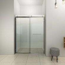 Black Matt 8mm Glass Slide Door for Shower and Bathroom Design