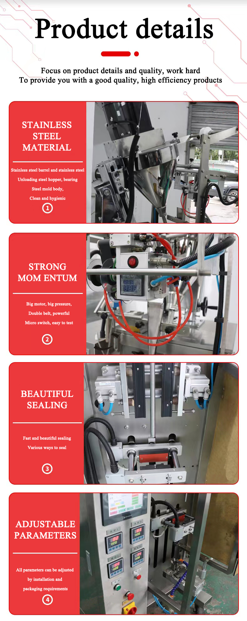 Automatic powder packing machine powdered medicine/fertilizer/pesticide packing machine