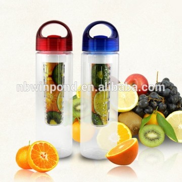 BPA free food grade 700ml tritan water bottle fruit infuse water bottle