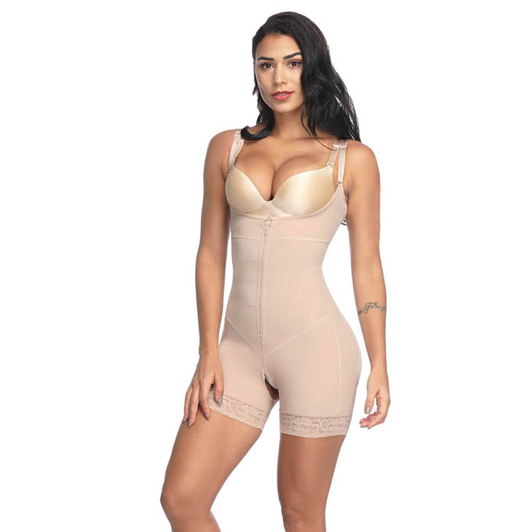 Hot Selling Fat Control Nude Underbust Boyshort Open Crotch Slimming Bodysuits