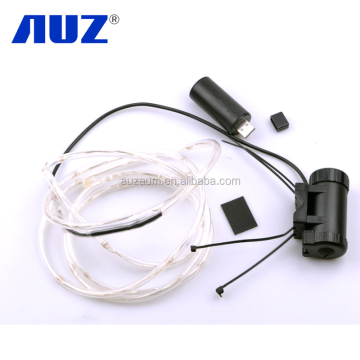 USB Bike Wheel Light: Neon Strip Lamp with Transparent Casing
