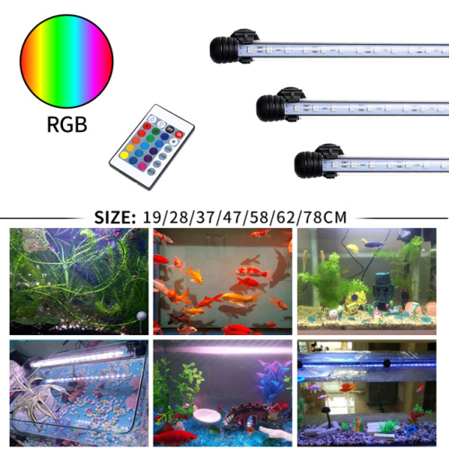 Underwater Fish Tank Light Waterproof RGB Color