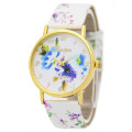 Fashion Colorful Leather Watch untuk Wanita