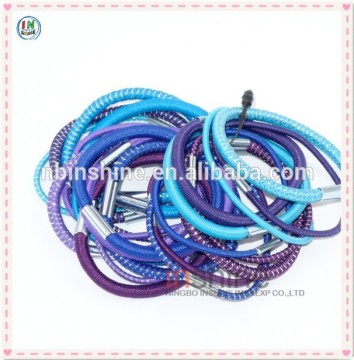 Assorted size and color elastic hair bands , hair tie