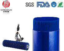 Photovoltaic robot cleaning roller brush filaments
