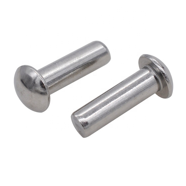 মেট্রিক বৃত্তাকার মাথা কঠিন rivets 1mm - 8mm