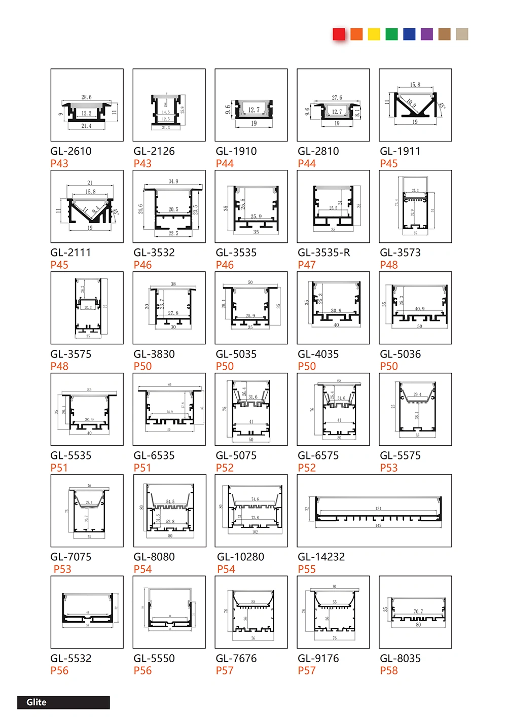 LED Strip Profile for Alu LED Bar Linear Lighting