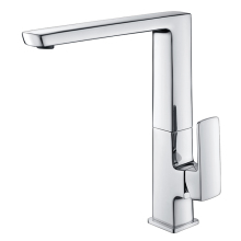 Chrome Copper Single Lever Faucet Kitchen