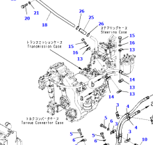 14X-22-50002 Power Train Assembly FOR D65PX-16