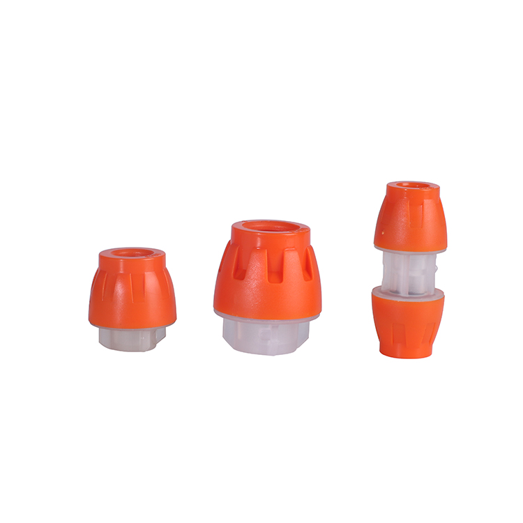 Two microducts connector pipe fittings multi easy installation a pish-fit design plastic straight cable connector