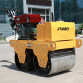 Mini double drum road roller price with gasoline engine