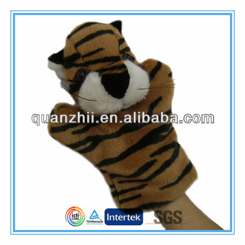 Cute plush tiger hand puppet