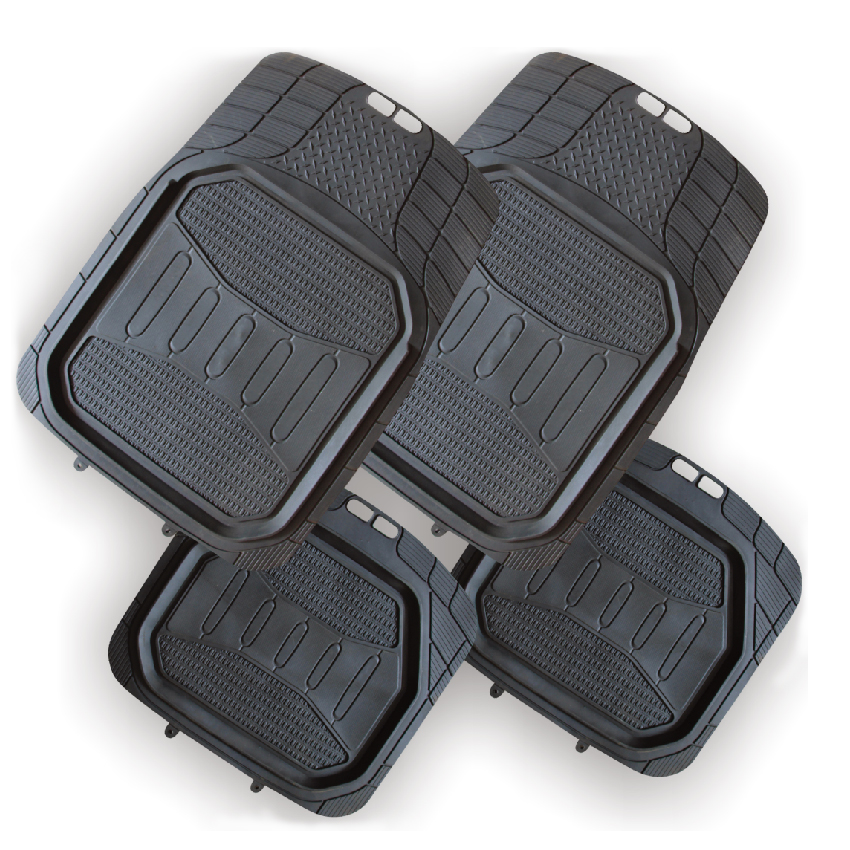 Set lengkap 5.0kgs PVC Rubber Universal Car Mat