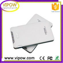 Vipow factory ultra thin power bank built-in cable power bank 8000mah