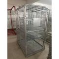 Double door cage with lid and lock