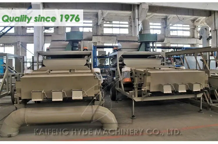 Movable Seed Cleaning Machine Grading Equipment Huller Air Sifter