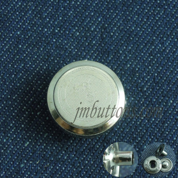 fancy style customised logo metal snaps buttons wholesale for shirt