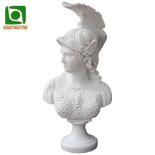 White Marble Athena Goddess Bust Statue