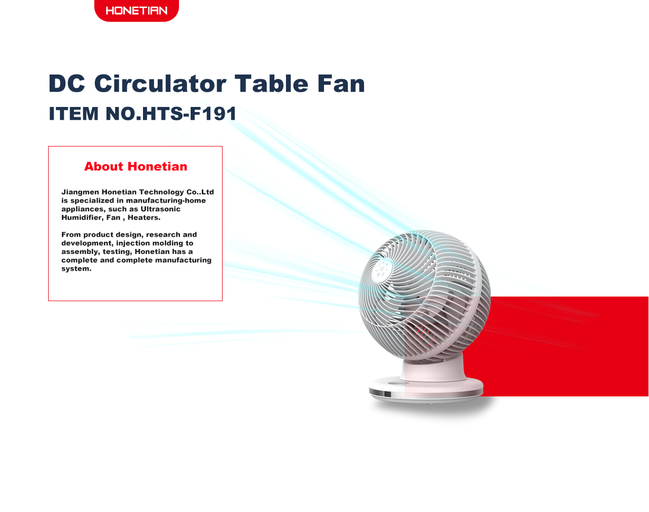HTS-F191 Circulator Fan HTS-F191 Circulator Fan
