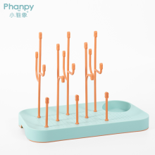 Kitchen Cleaning Feeding Bottle Brush Safe Drain Rack