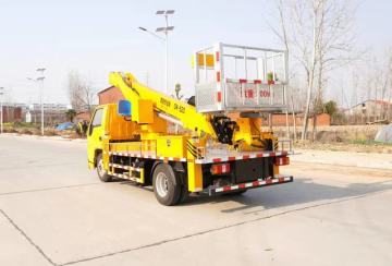 High altitude operation truck aerial platform work vehicle