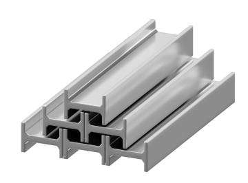 I shaped aluminum profiles