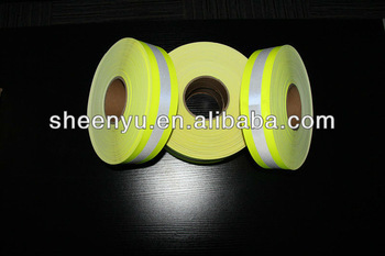 Fluorescent flame retardant tape for clothing