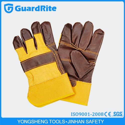GuardRite Brand Factory Supply Industrial Safety Gloves Faux Leather Gloves S-7001