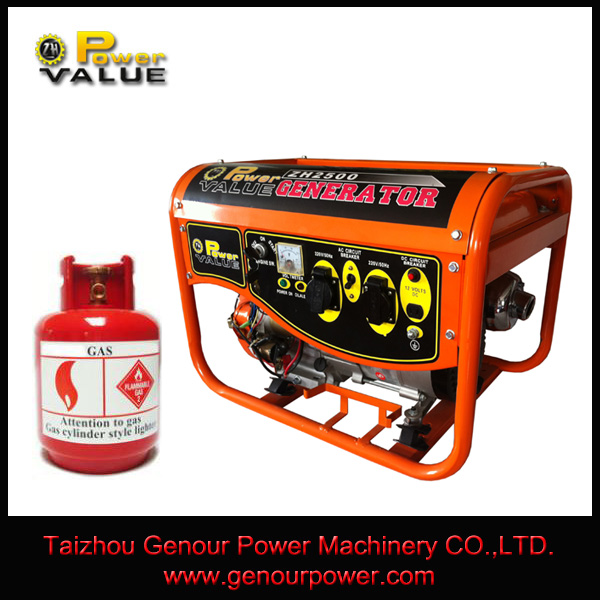 CE Approved Factory LPG and Natural 5kw gas generator with price