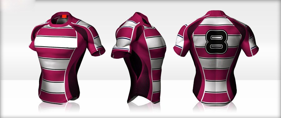 Camisa de rugby personalizada al por mayor