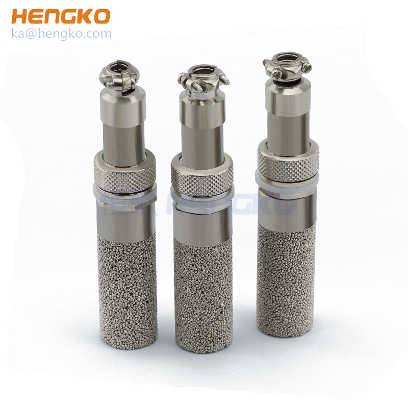 Sintered porous ss stainless steel gas analyzer protection housing shell  dew point sensor for infrared sensor