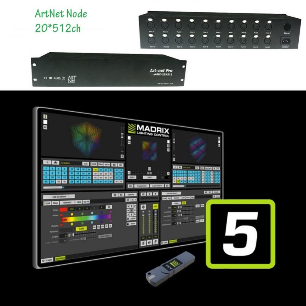 Controlador de nodos de ArtNet LED LED LED LED