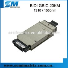 1.25G 20KM 1310nm 1550nm BIDI GBIC Optical Transceiver Module