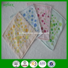 Zero twist cotton printing square towel,soft face towel