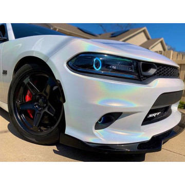 Glanz Rainbow Laser White Car Wrap Vinyl