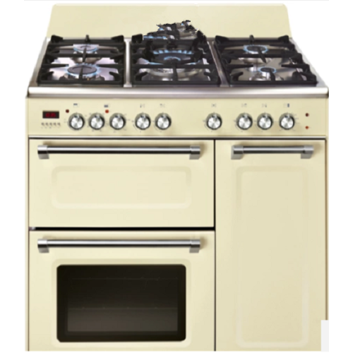 90 cm drievoudige holte Dual Fuel Range Cooker