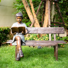 bronze foundry metal crafts bronze garden statues children for reading