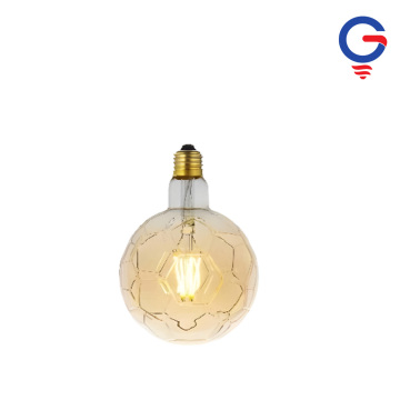 Amber Hexagonal Honeycomb Glass LED Bulb
