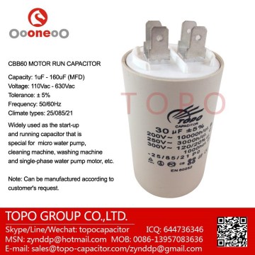 35uf cbb60 water pump capacitor