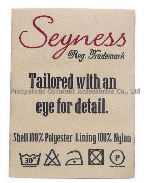 washing care label symbols