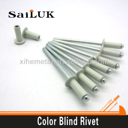 Aluminum Steel Color Blind Rivets/ white color